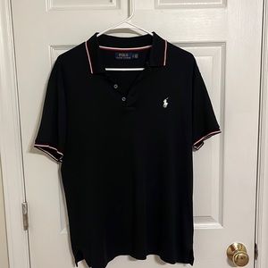 Black Ralph Lauren Fitted Polo Large